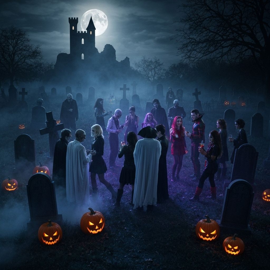 Halloween party background